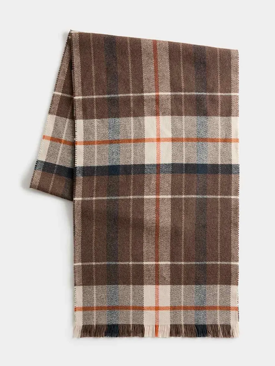 VINTAGE PLAID WARM SCARF