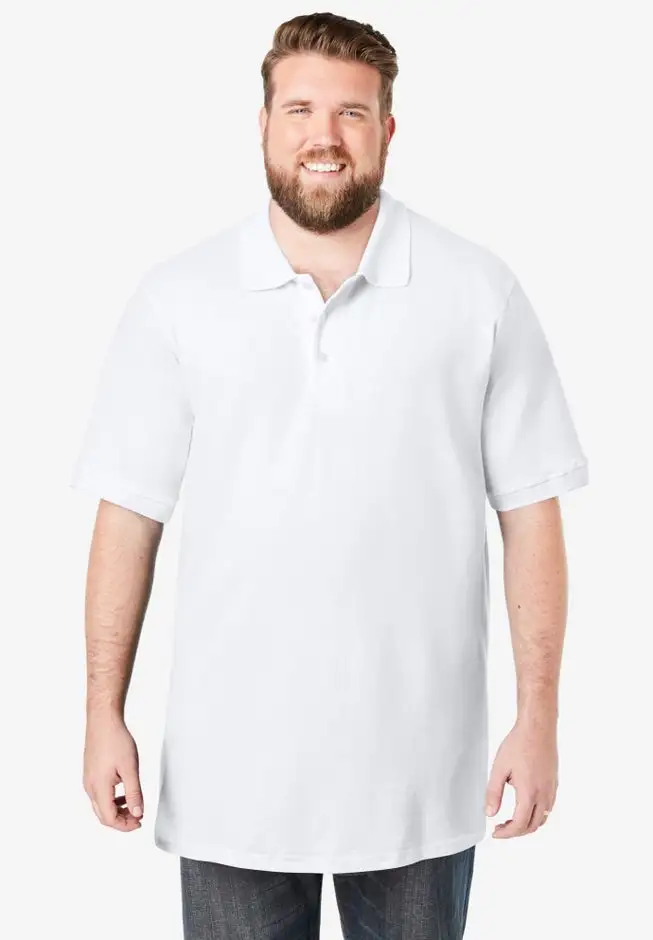 Longer-Length Shrink-Less™ Cotton Polo Shirt