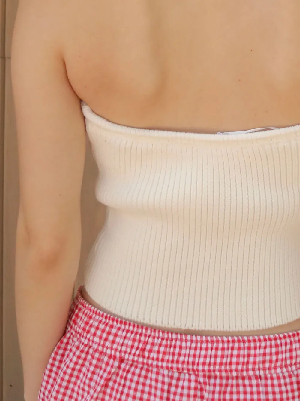 Sweetheart Neckline Knit Cami