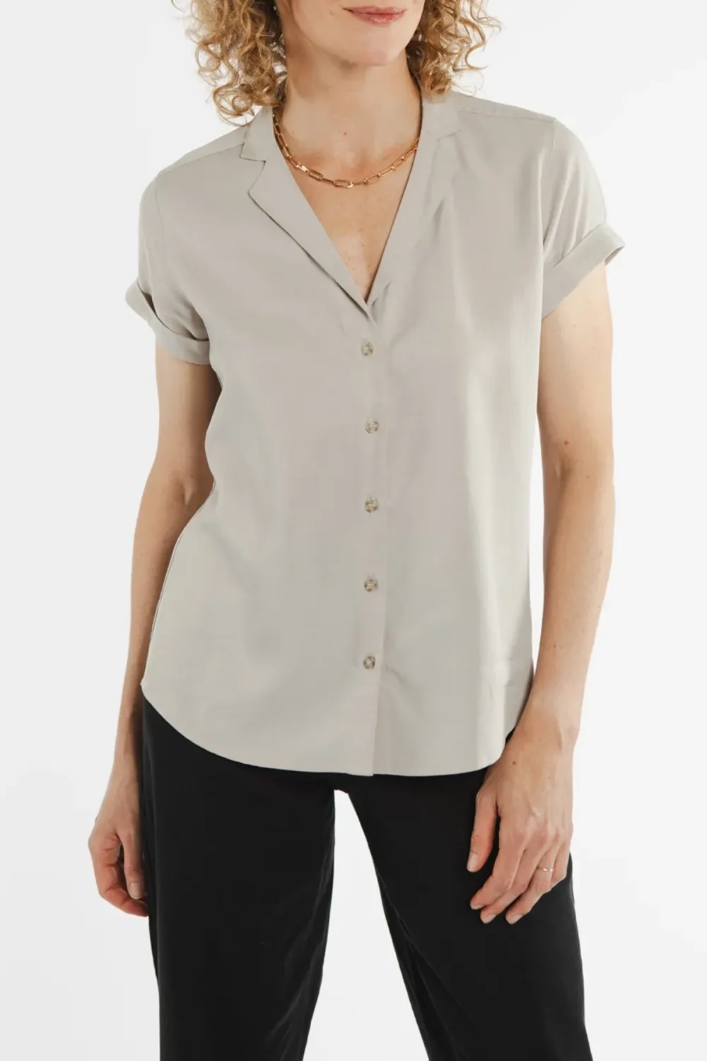 Daily Button Front Shirt