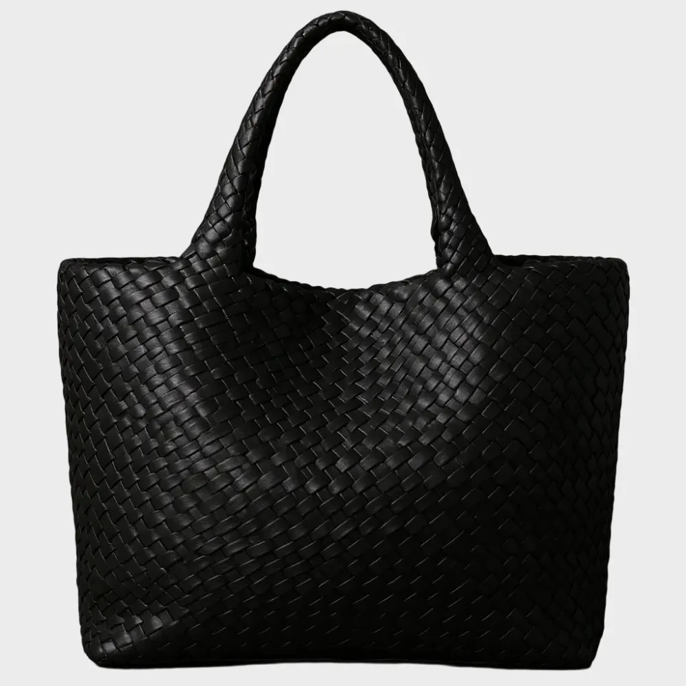 Handwoven Leather Tote Bag
