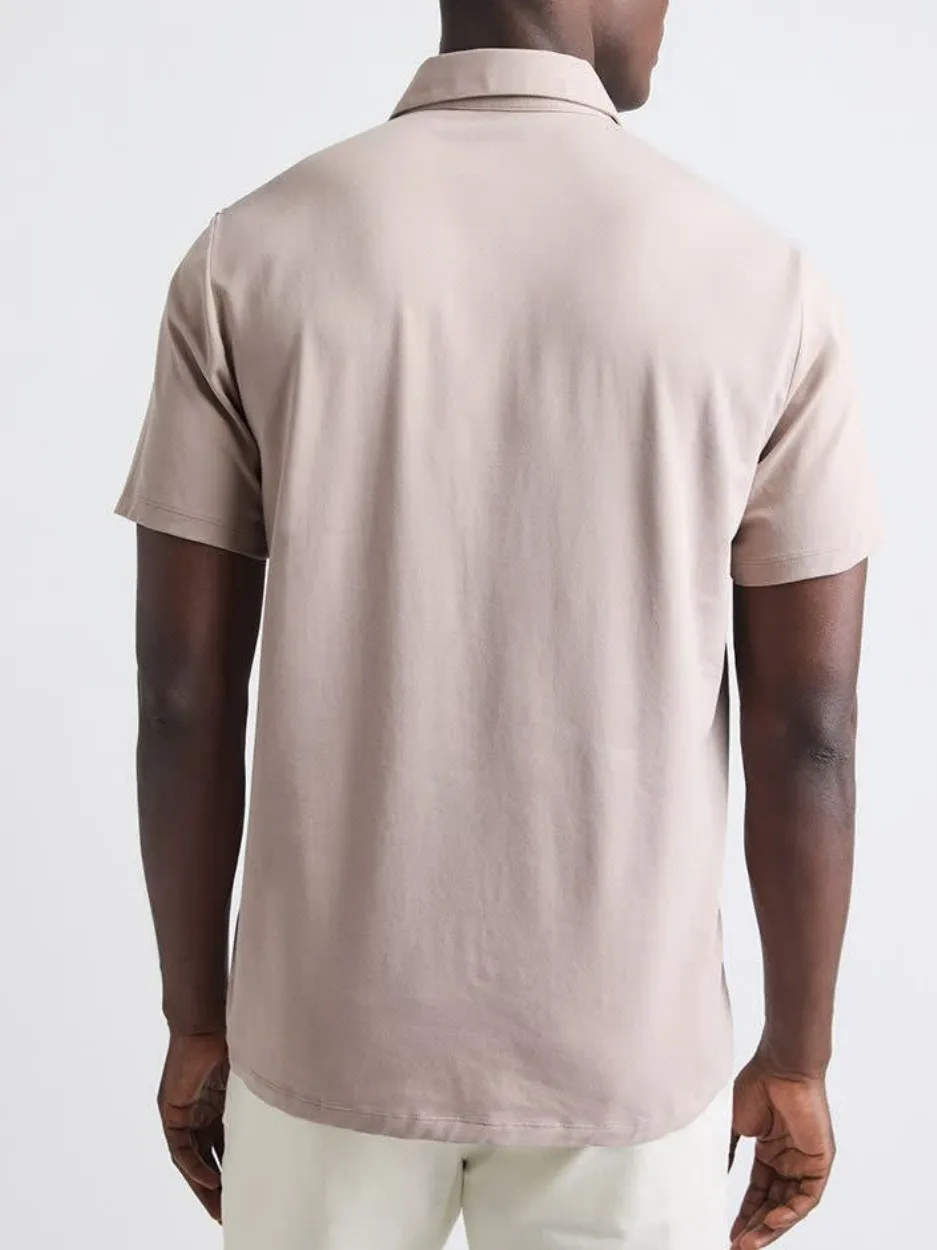 Pink Basic Short Sleeve Polo Shirt