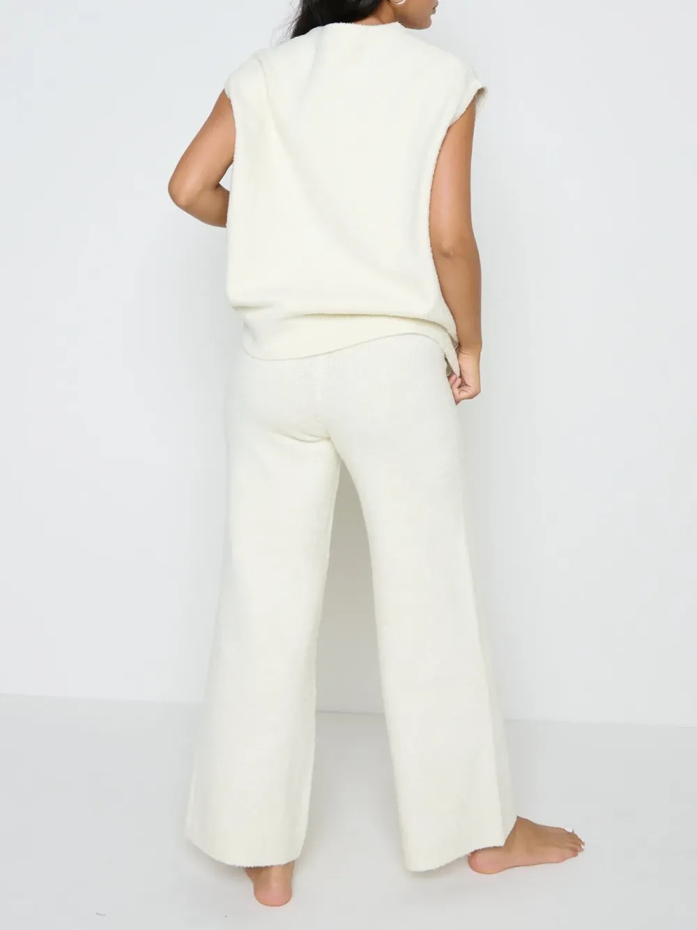 Knit Wide-Leg Trousers