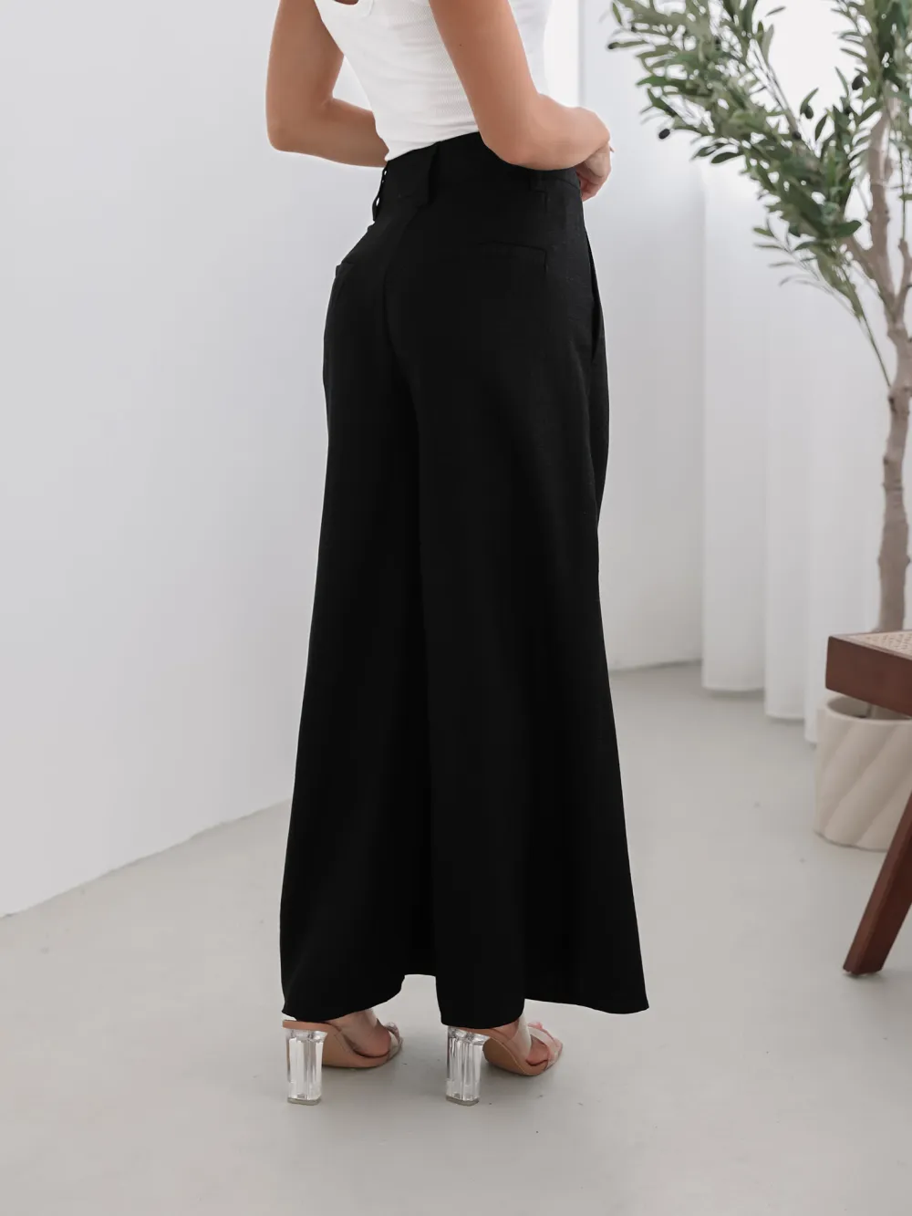 Black Daily High waisted Pants