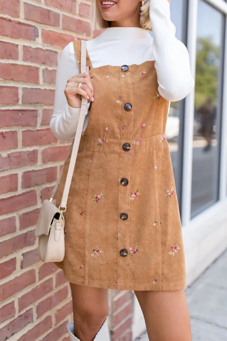 Corded Floral Jumper