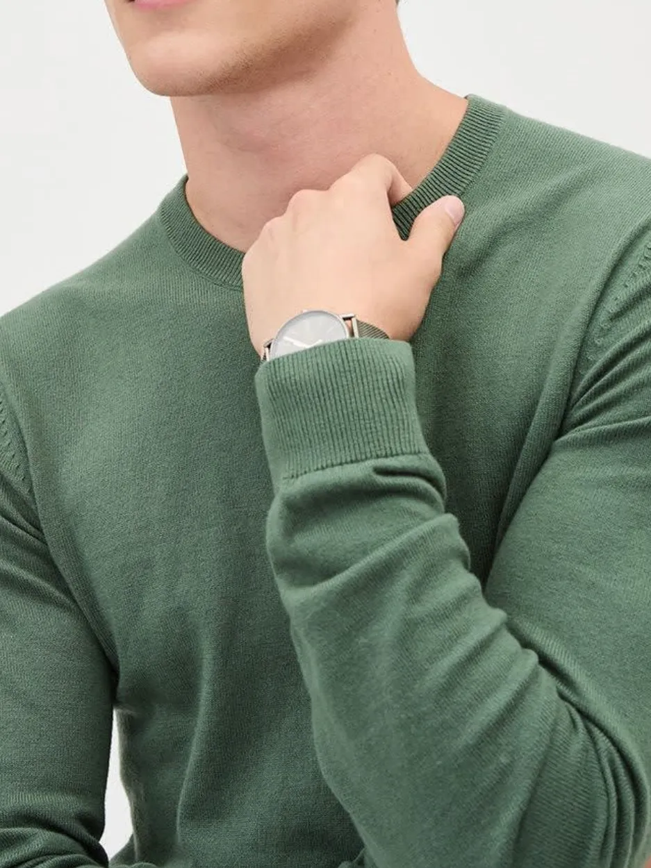 Jade Long-Sleeve Crew-Neck Sweater