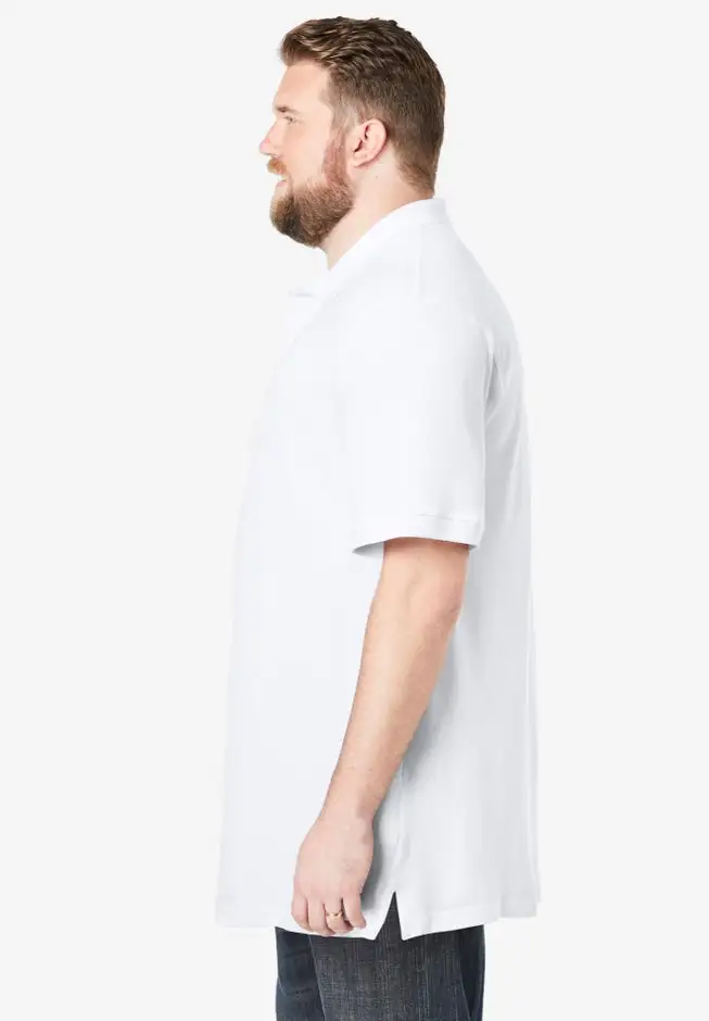 Longer-Length Shrink-Less™ Cotton Polo Shirt