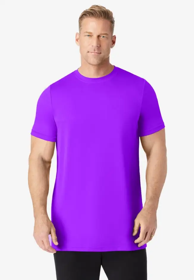 No Sweat Longer-Length Short Sleeve Crewneck Tee