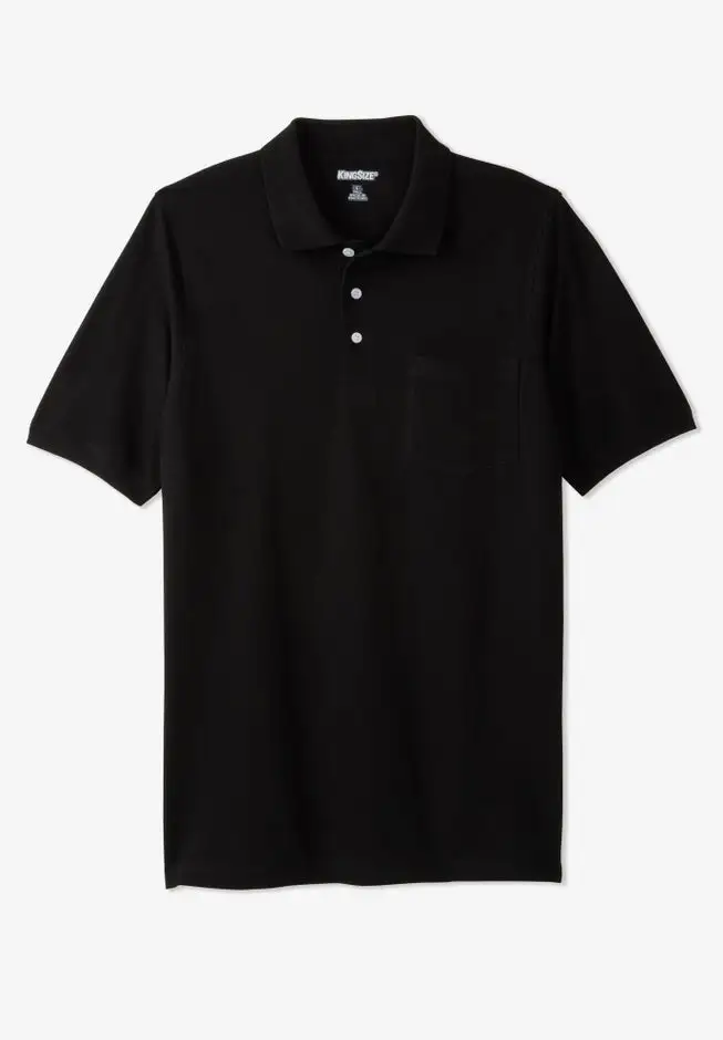 Longer-Length Shrink-Less™ Cotton Polo