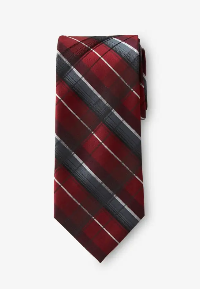 Extra Long Classic Plaid Tie