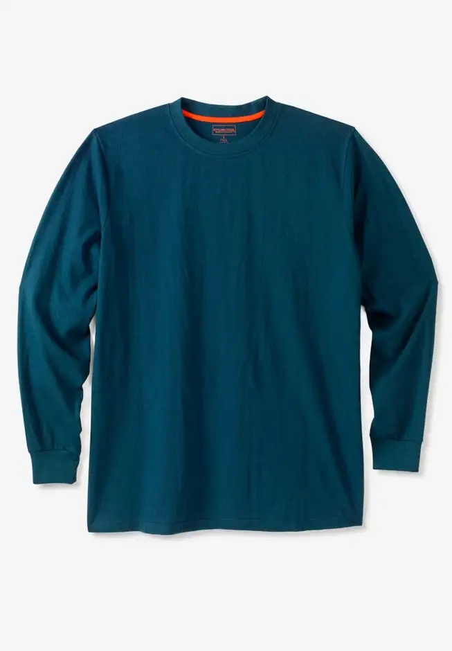 Heavyweight Long-Sleeve No Pocket Crewneck Tee