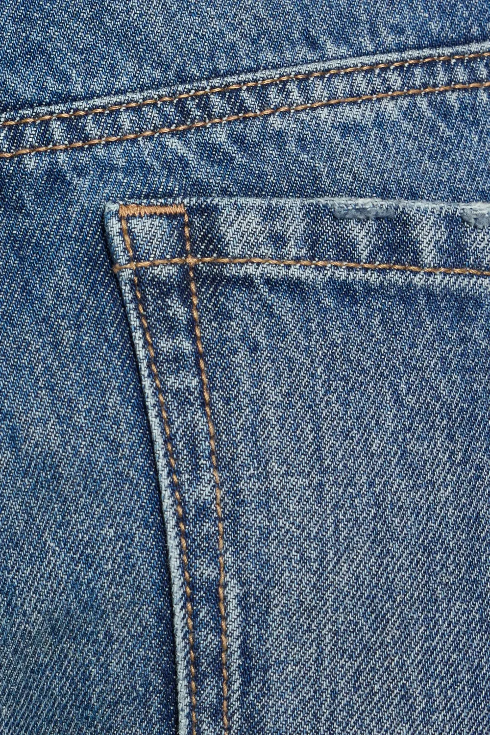 90s Style Straight Blue Jeans