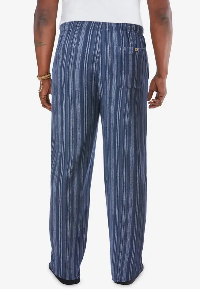 Elastic Waist Gauze Cotton Pants