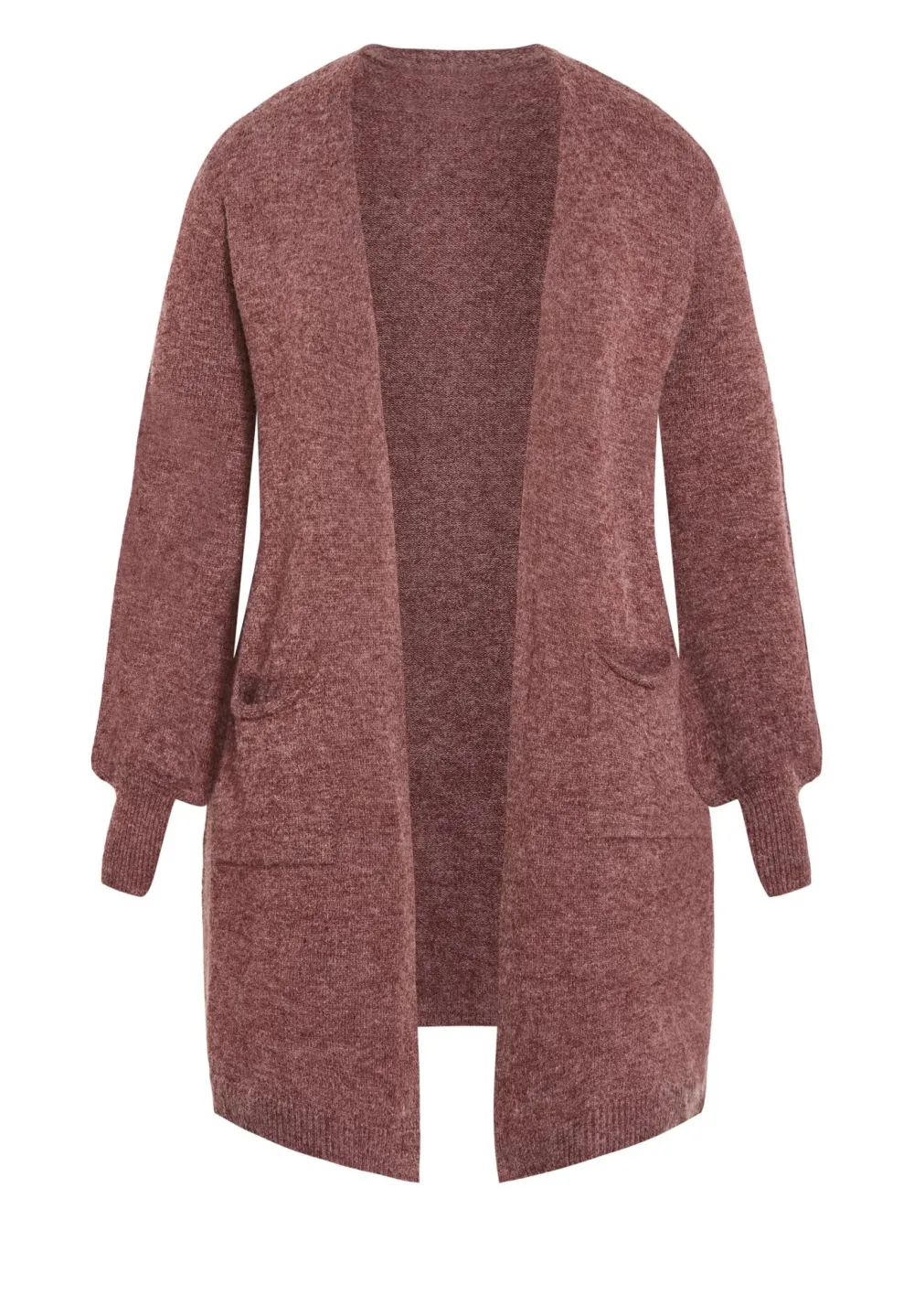 Ribbed Cardigan With Pockets
