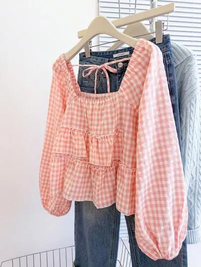 Ruffle Hem Blouse