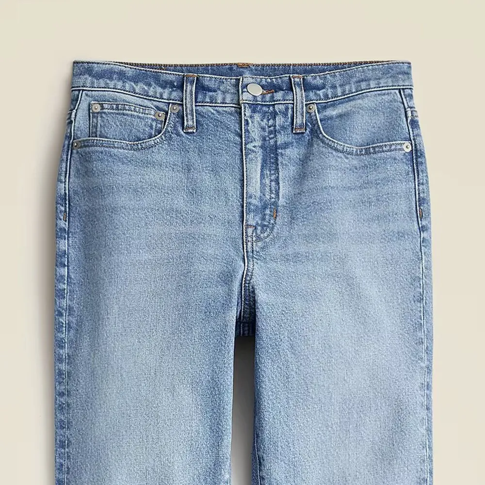 High-Rise Basic Straight Jeans