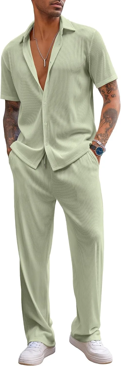 2-Piece Men's Casual Beach Outfit
