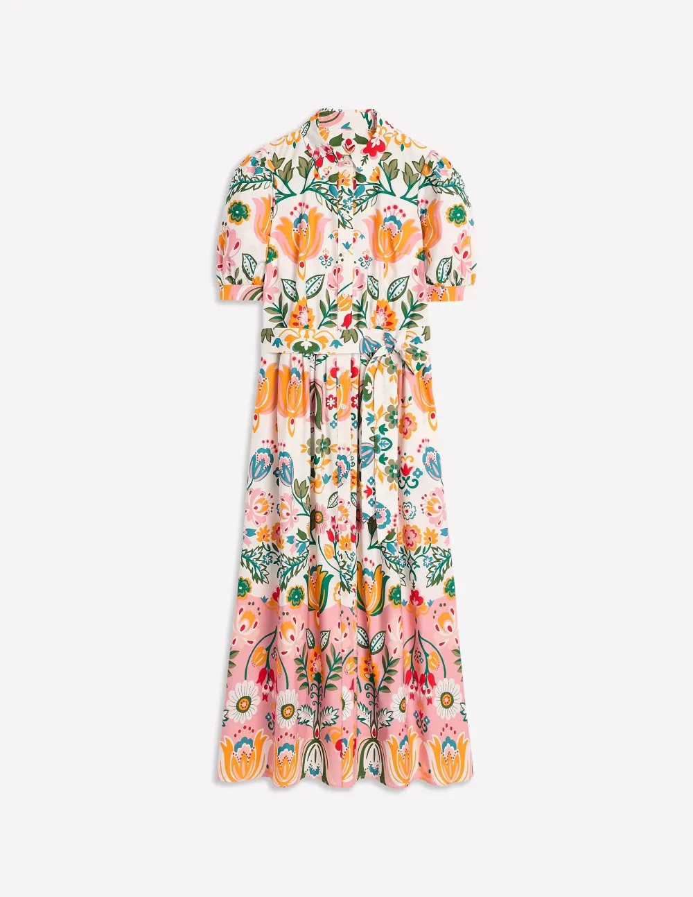 Multicolor Boho - Print Wrap Dress