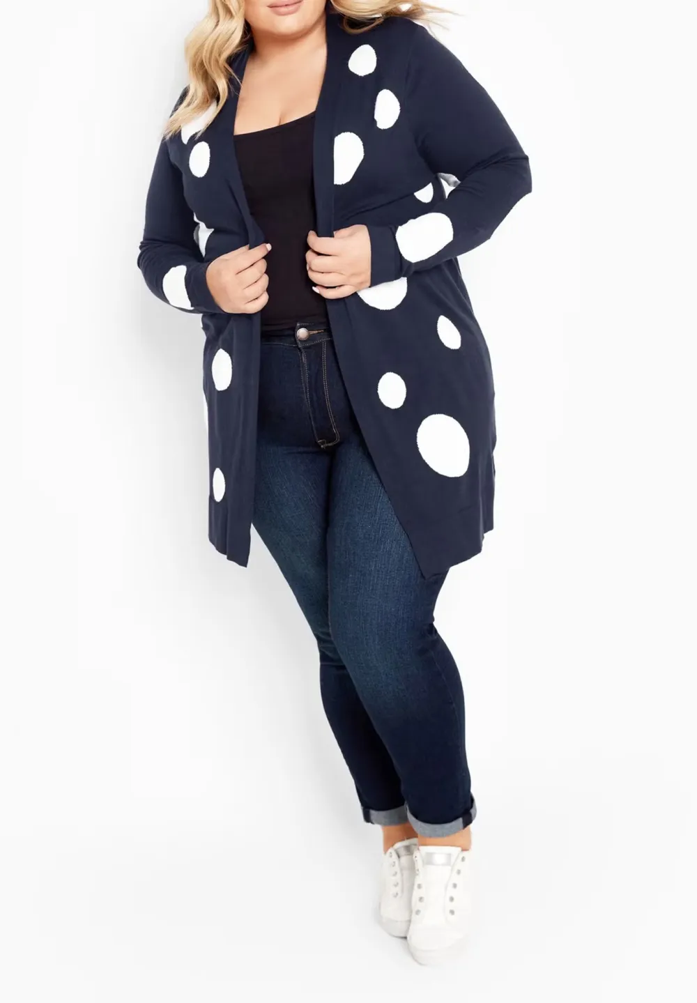 Spotted Pattern Cardigan