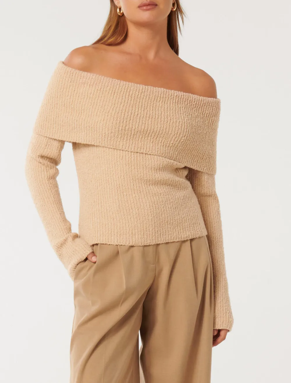 Off Shoulder Sweater