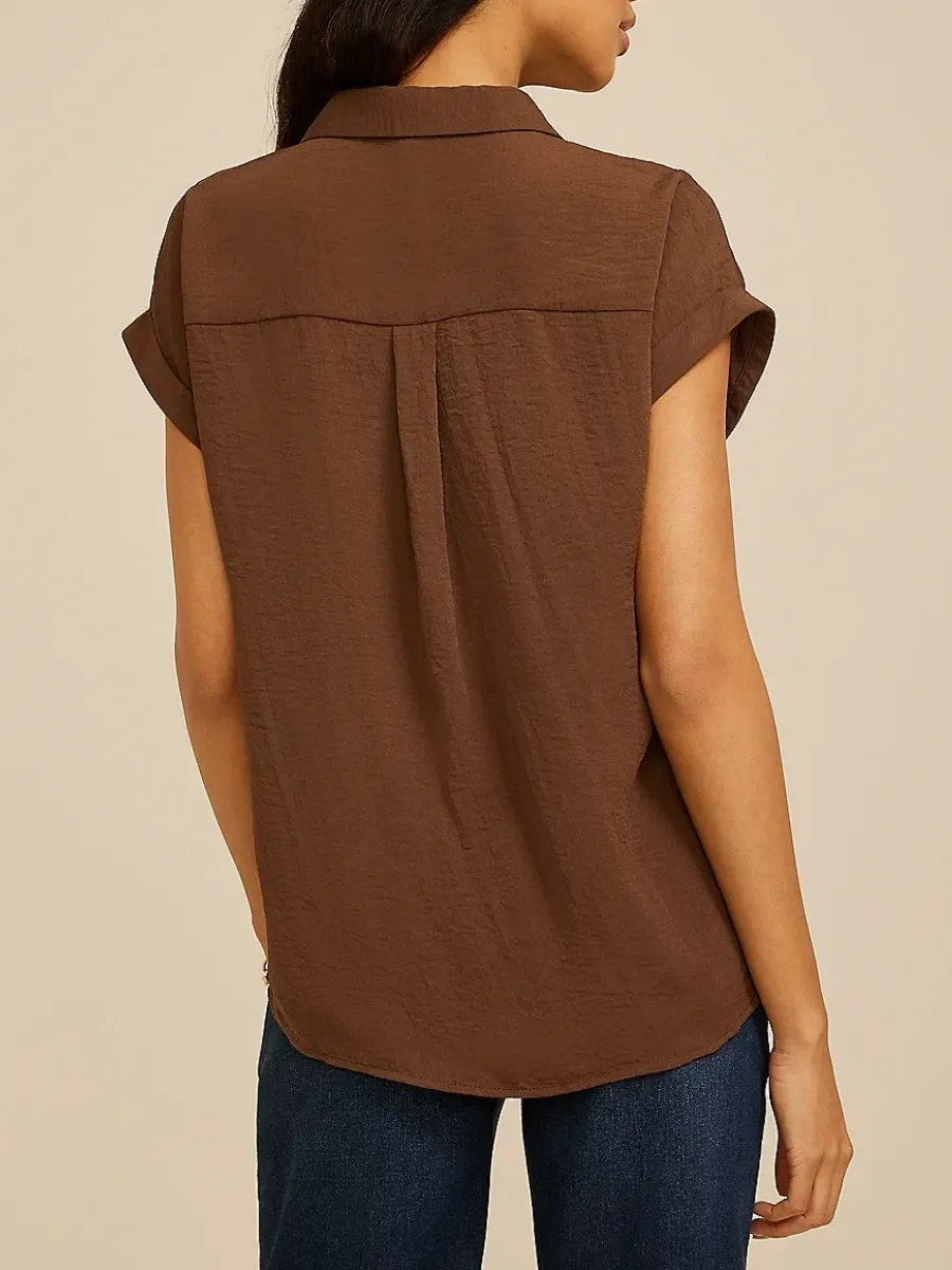 Pocketed Button Up Shirt