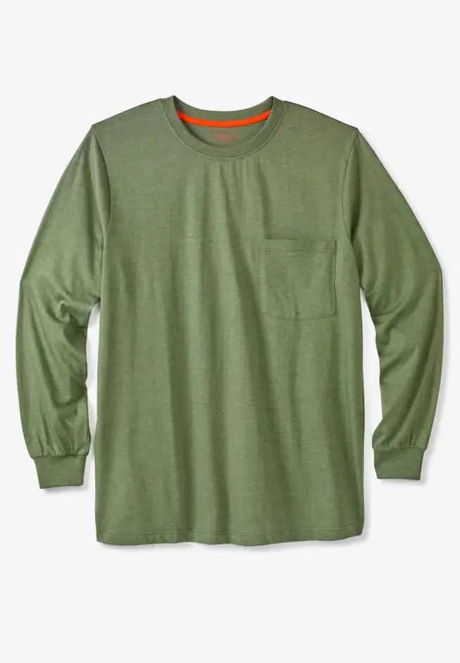 Heavyweight Crewneck Long-Sleeve Pocket T-Shirt