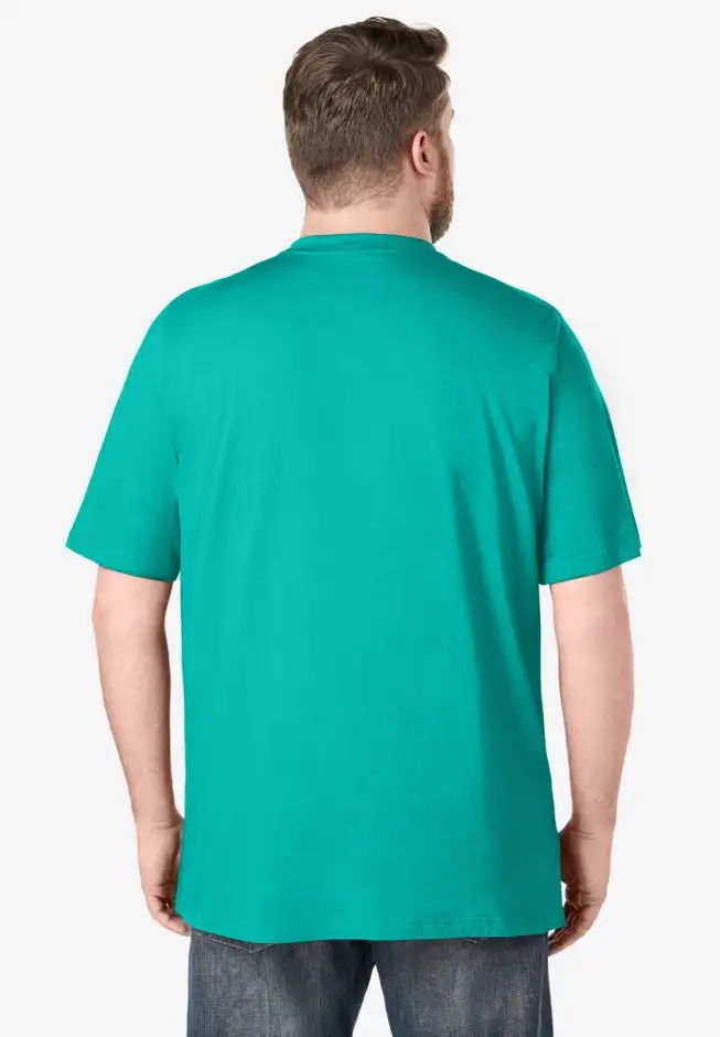 Shrink-Less Lightweight Henley T-Shirt