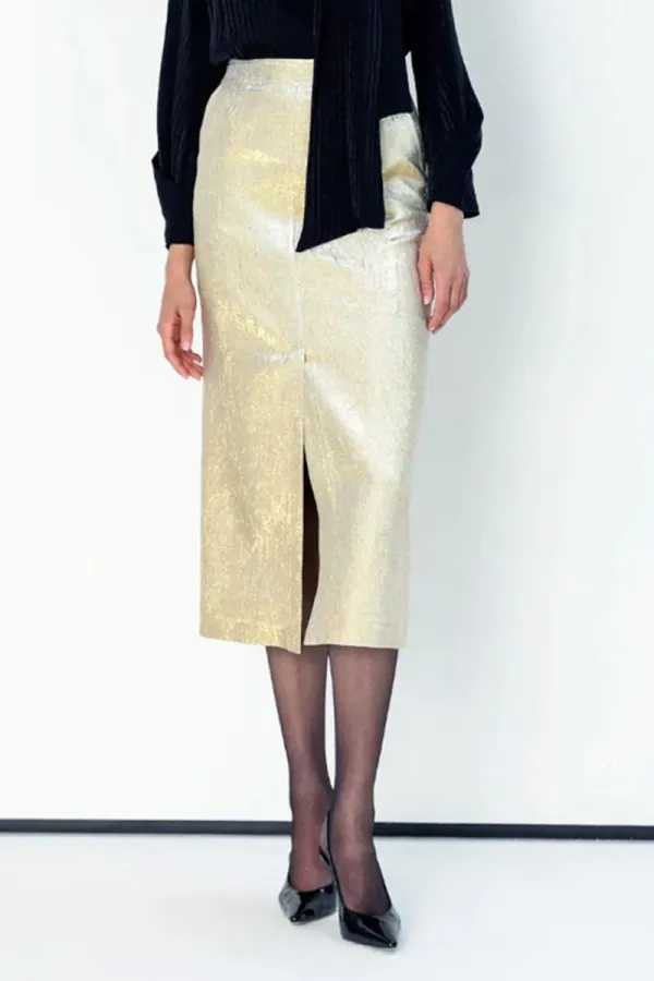 Elegant Style High Waist Midi Skirts