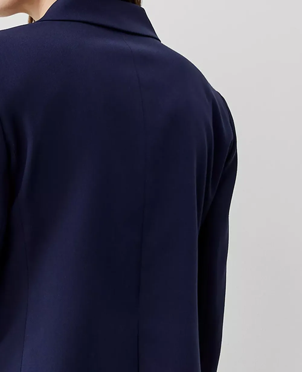 The Tailored Blazer In Textured Drape