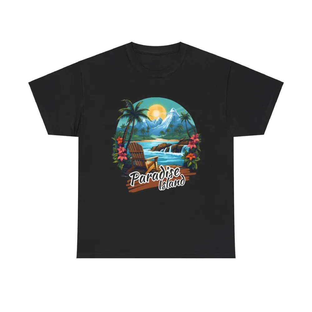 Paradise Island Scenic Graphic Tee
