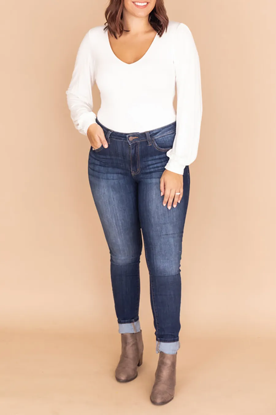 Dark Wash Skinny Jeans