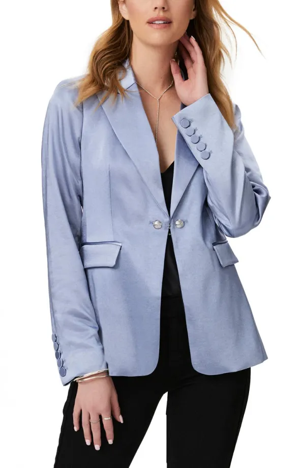 Slim Fit Satin Blazer