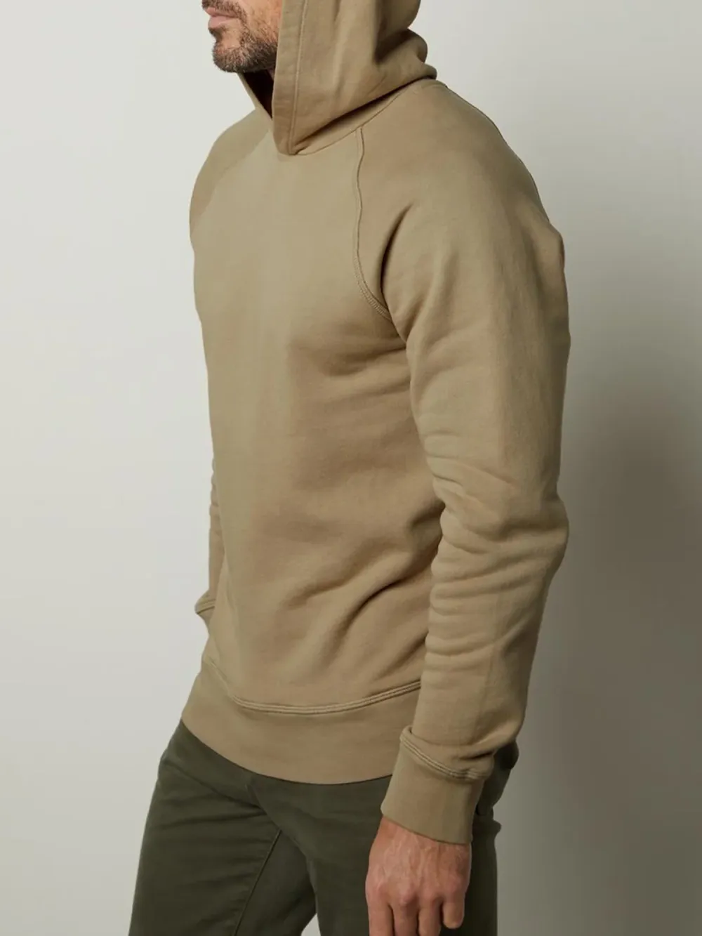 Solid Long Sleeve Hooded Sweater