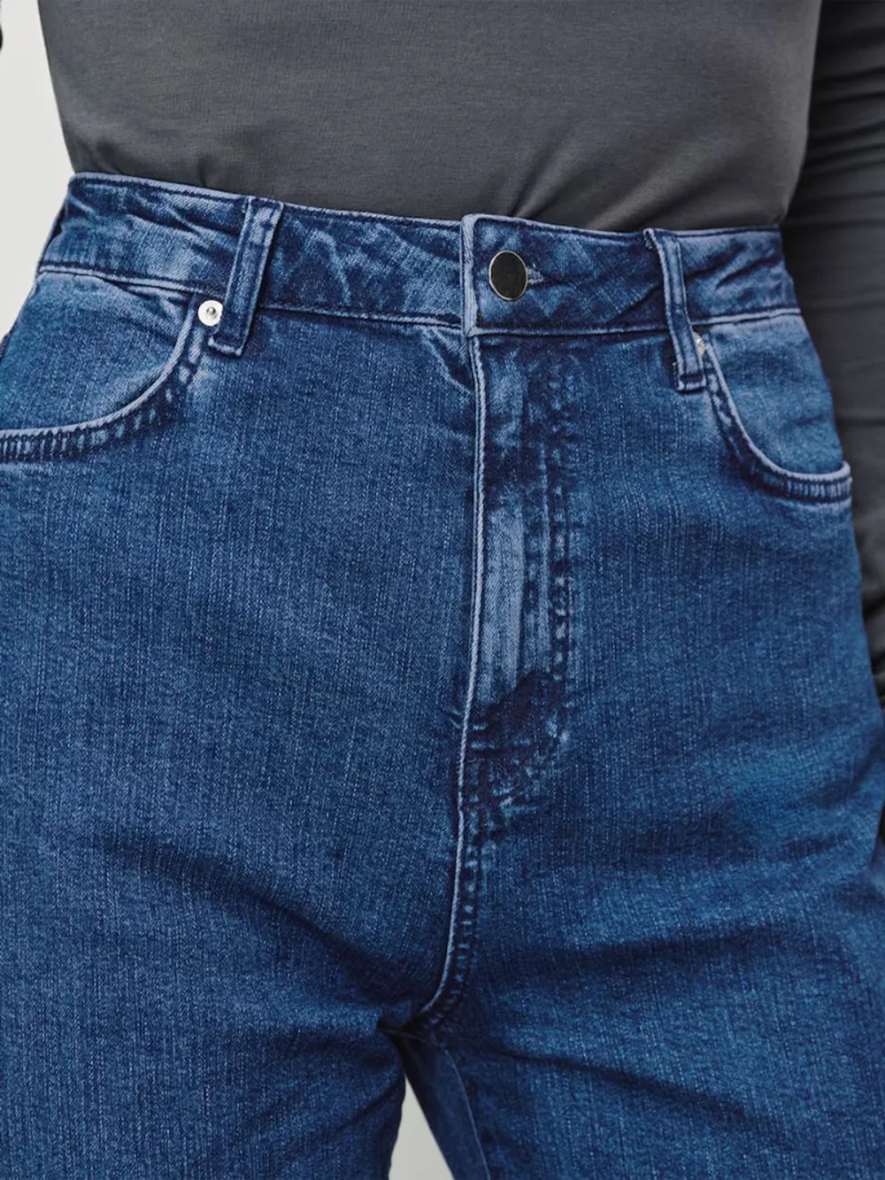 Belt Loops Casual Style Jeans