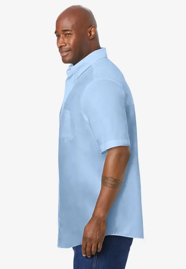 Wrinkle-Free Short-Sleeve Oxford Dress Shirt