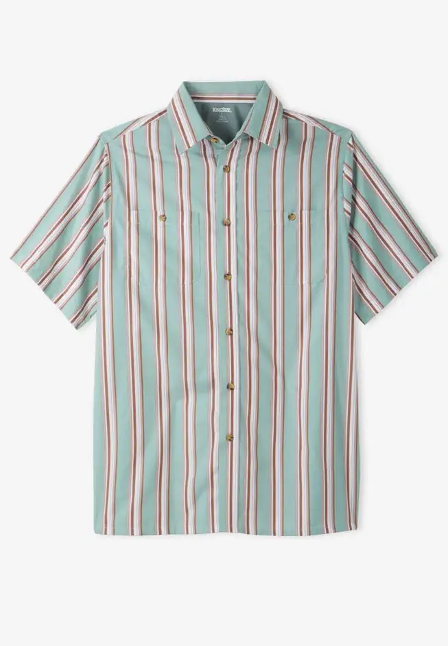 Striped Short-Sleeve Sport Shirt