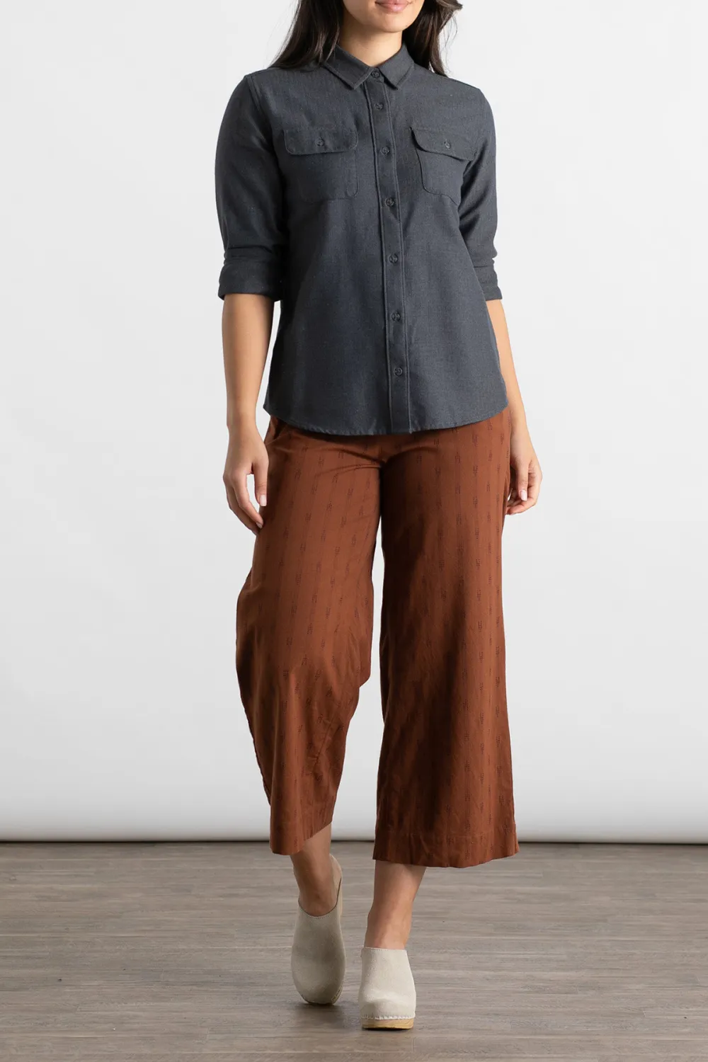 Button Front Loose Shirt