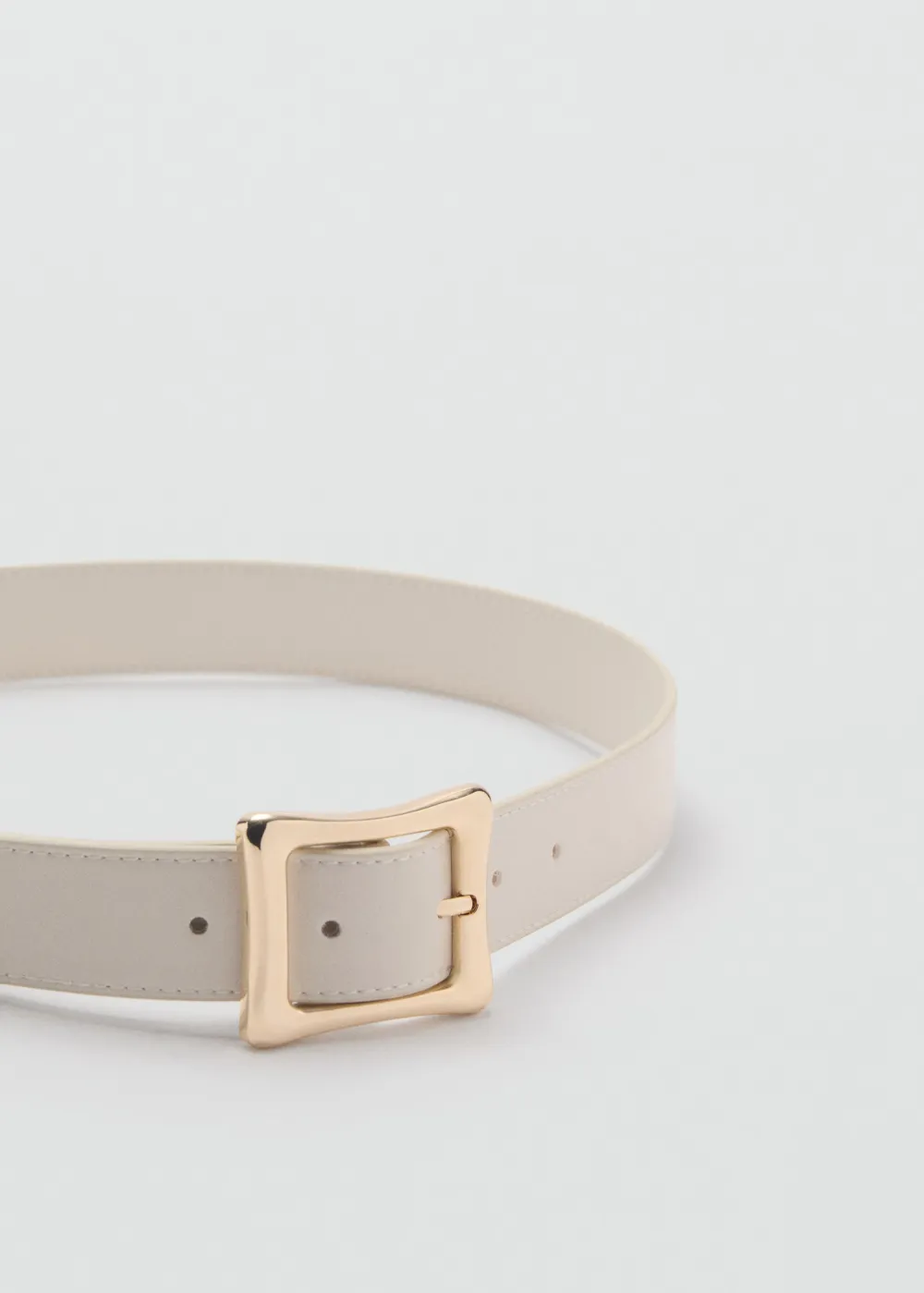 Brown Casual Style Plain Square Buckle Belts
