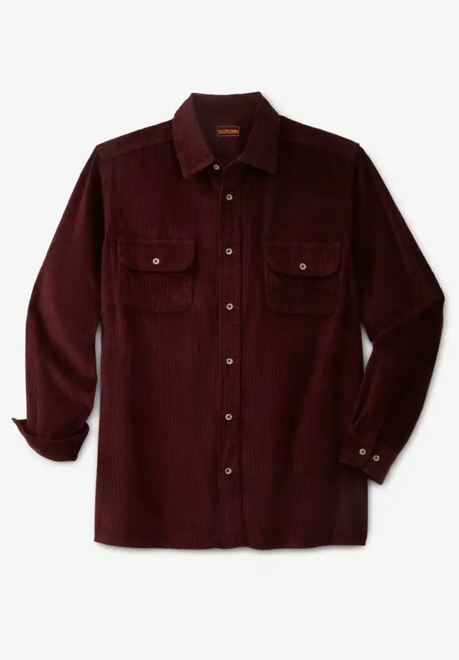 Long-Sleeve Corduroy Shirt