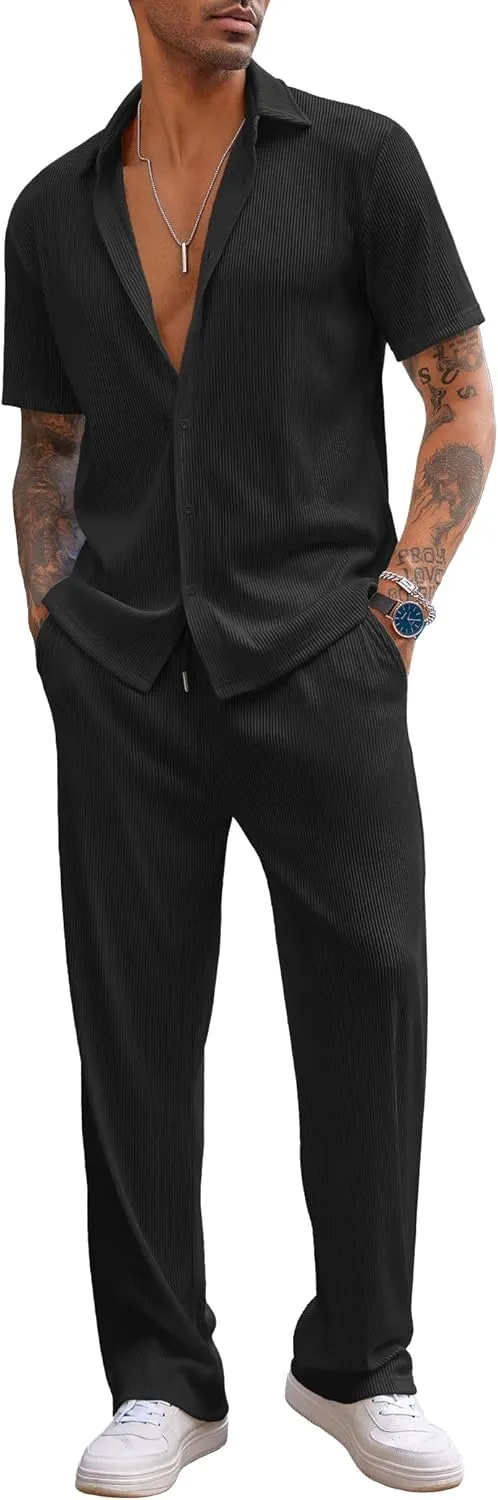 2-Piece Men's Casual Beach Outfit