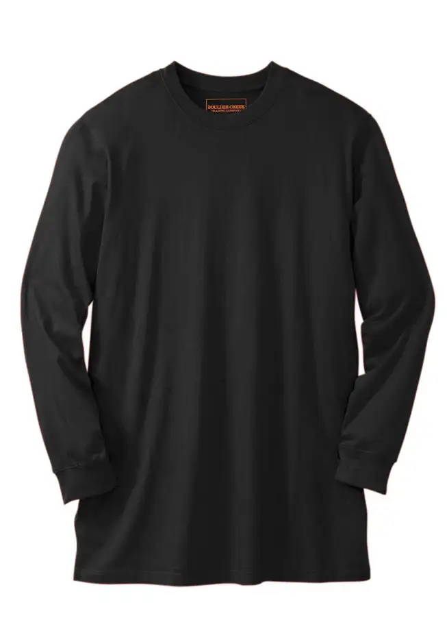 Heavyweight Long-Sleeve No Pocket Crewneck Tee