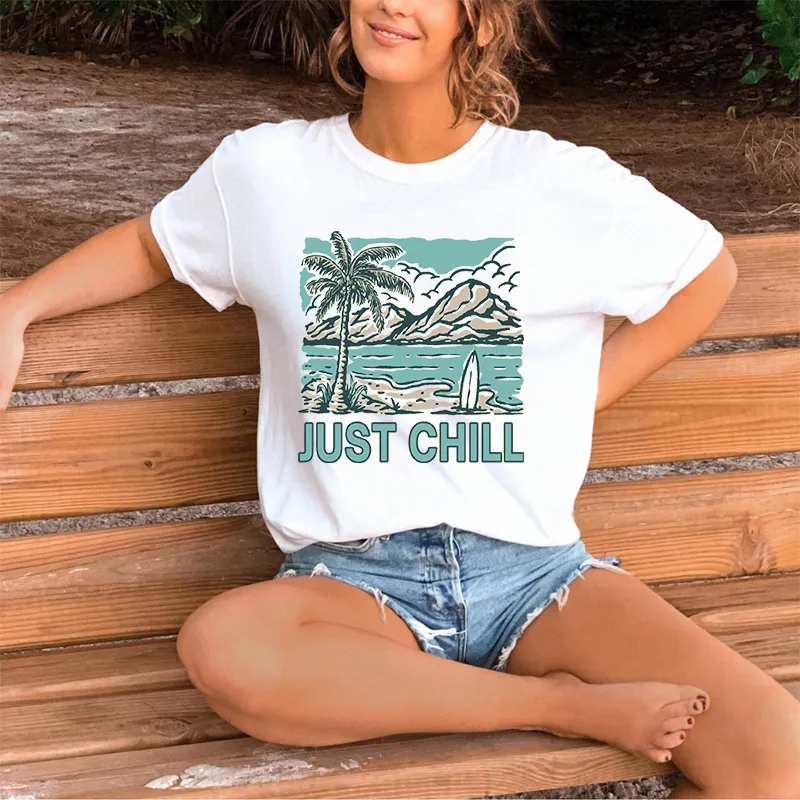 Chill Island Scene - Themed Printed Tee