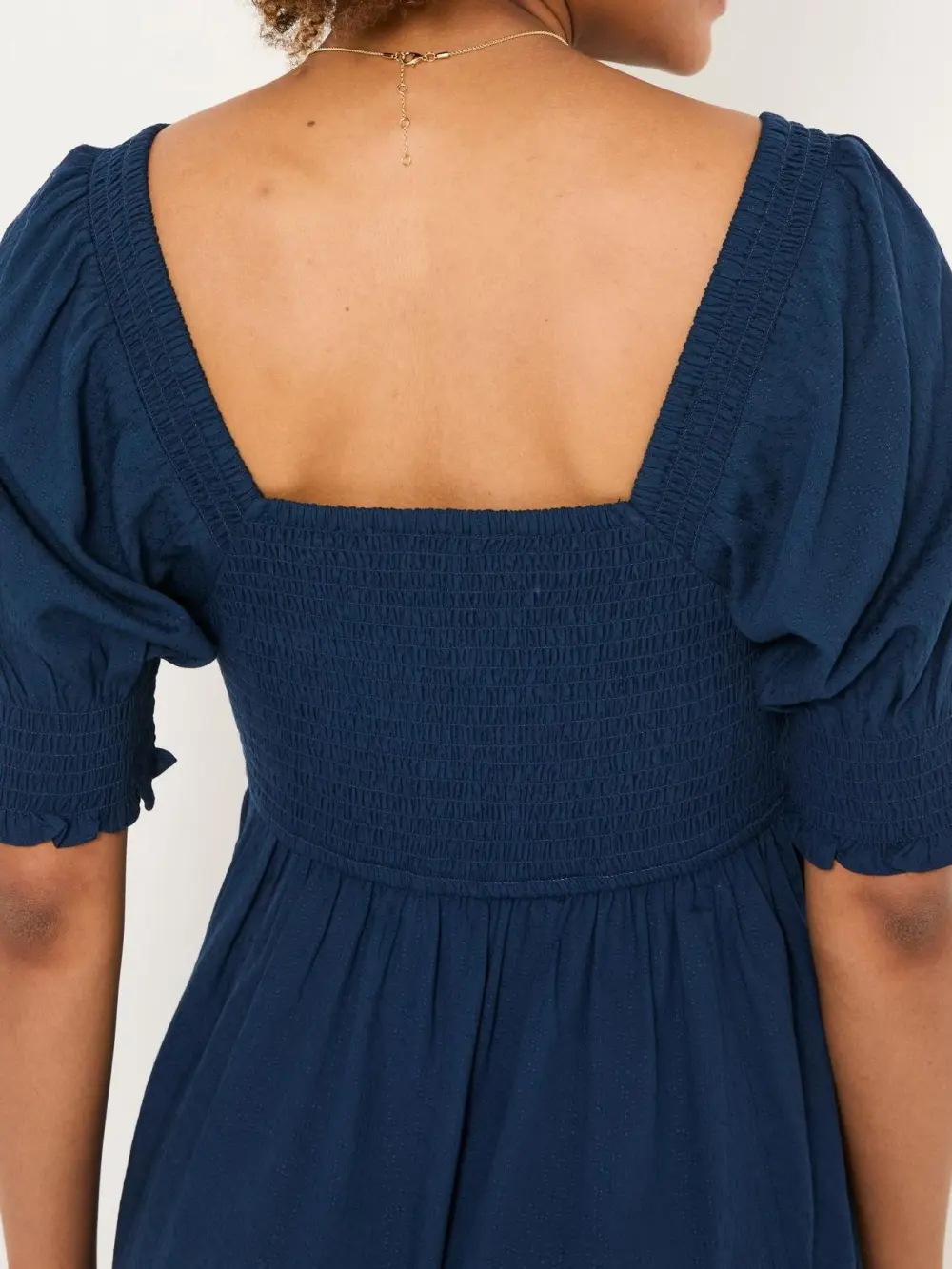 Casual Blue Bloom Midi Dress