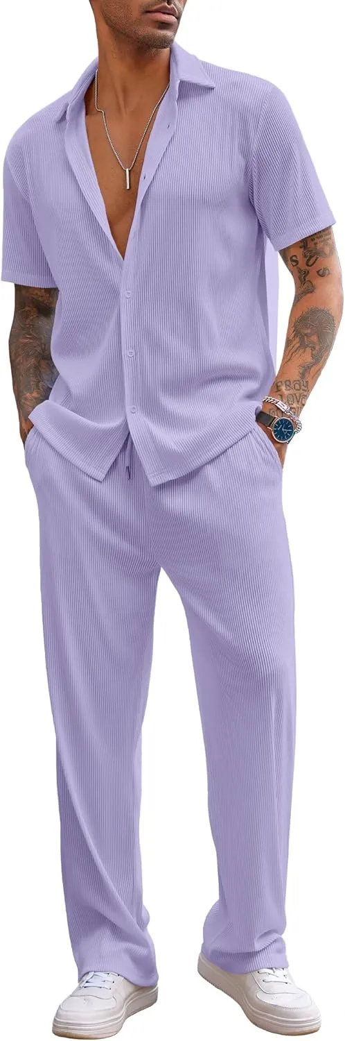 2-Piece Men's Casual Beach Outfit