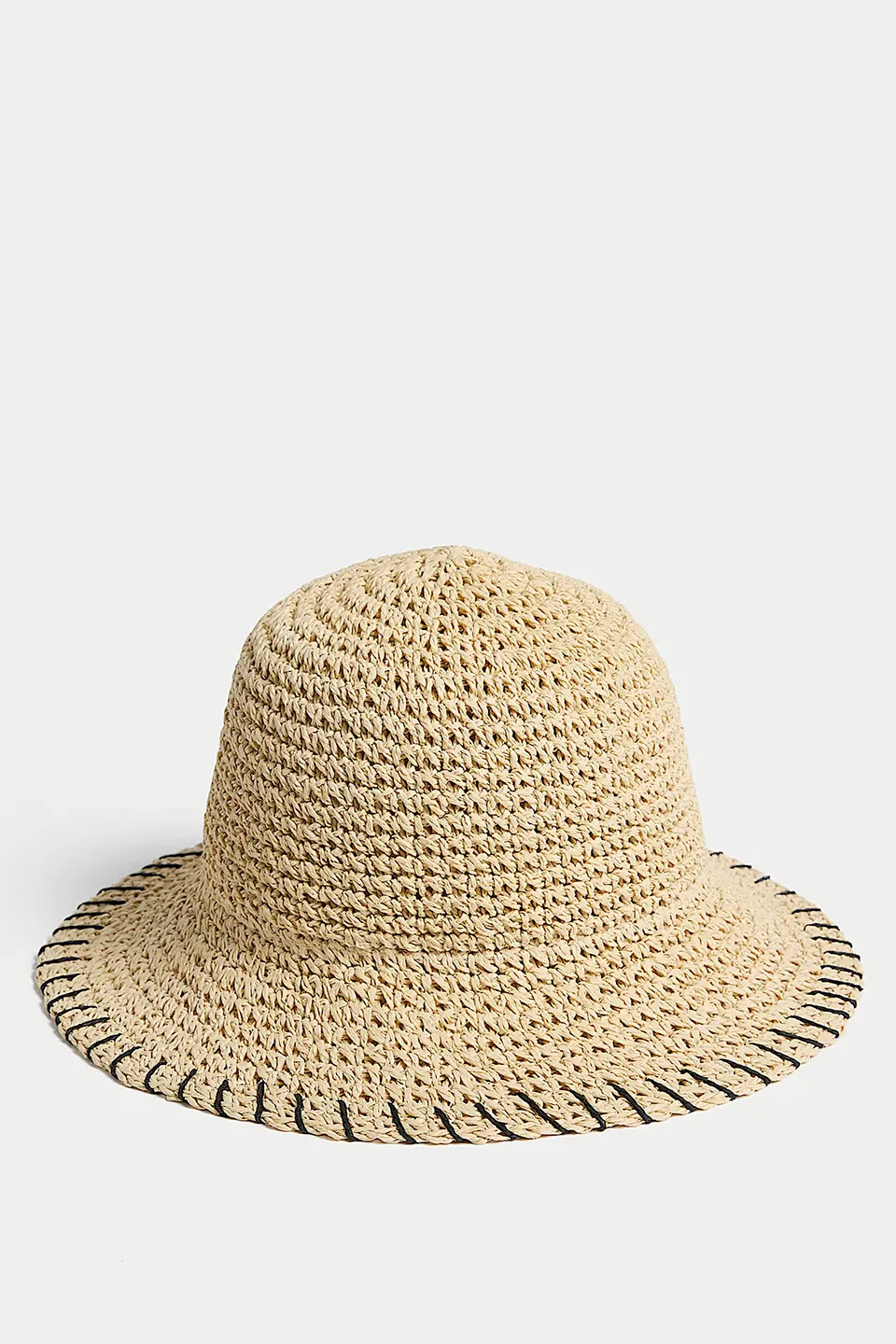 Textured Stitch-Woven Bucket Hat