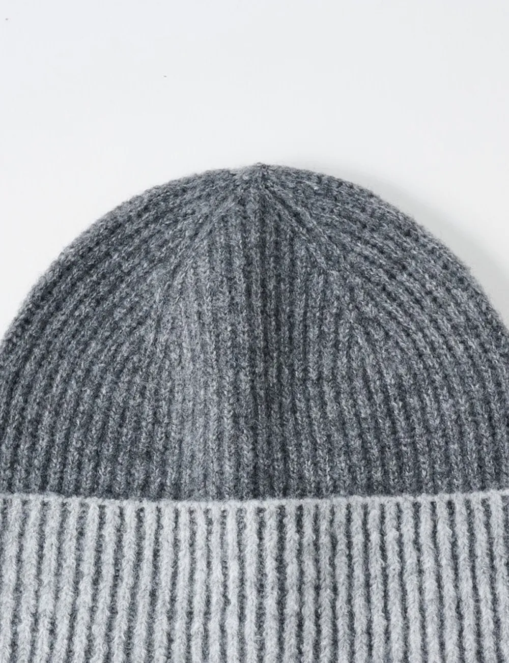 Creative Cuff Ribbed Fashion Hat