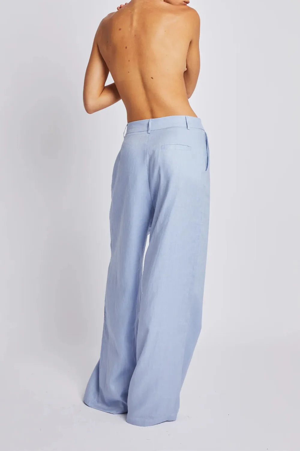 Blue Lazy Soft Loose Breathable  Pants