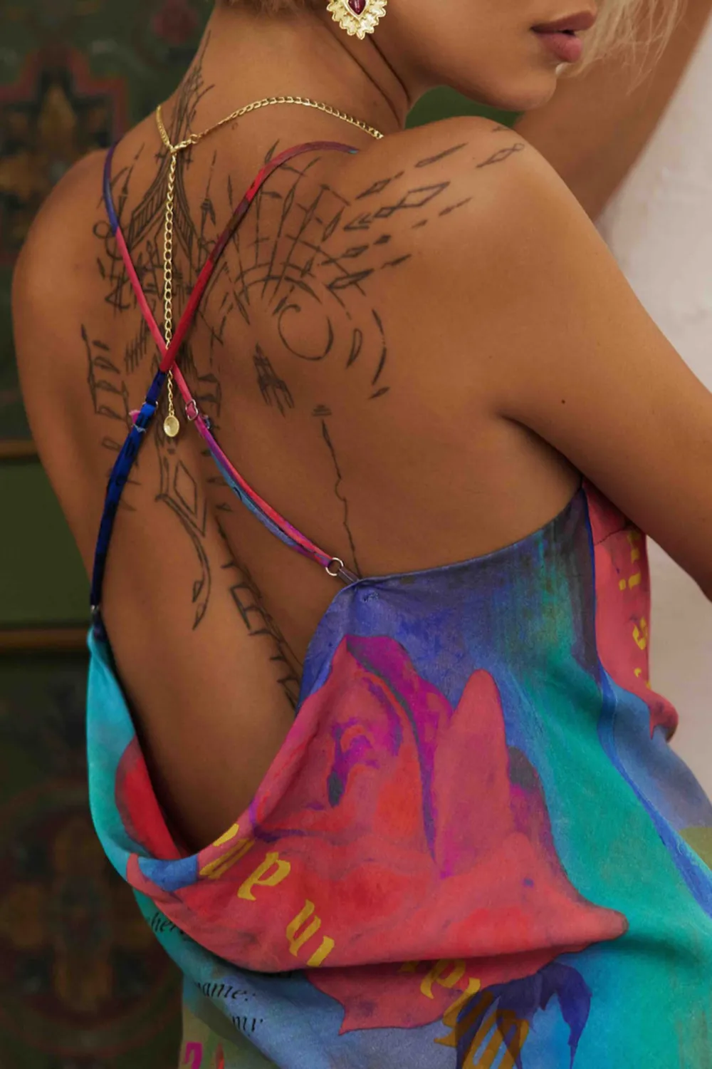 Retro Unique Color-Blocking Sexy Dress