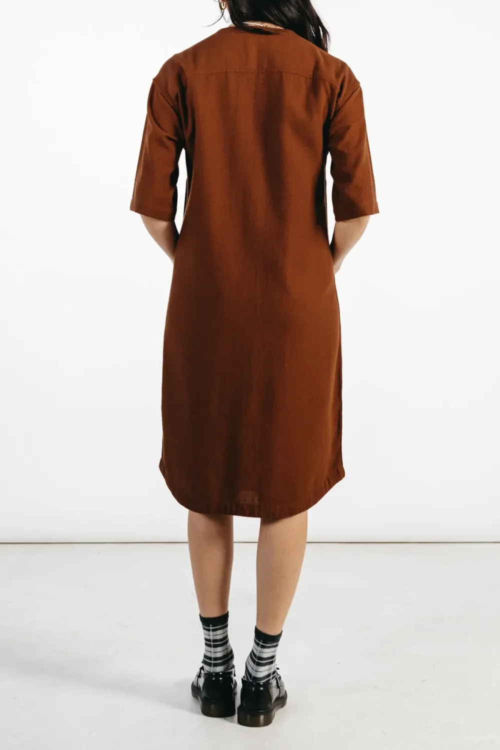 The Crew Neck Cotton Dress