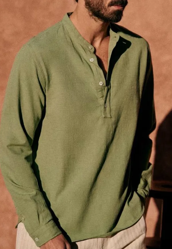 Mandarin Collar Shirt